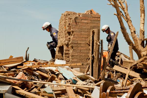 search and rescue in tornado debris